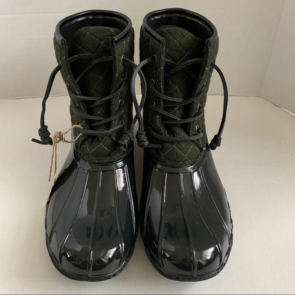 Seven7 Size 11 Wool Quilted Waterproof Duck Boots